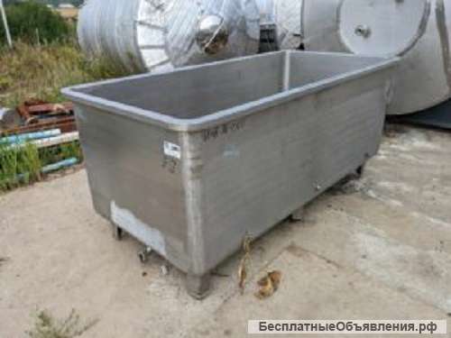 Ванна нержавеющая, объем 1,2 куб.м., инв 2083