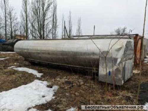 Емкость нержавеющая, объем -14 куб.м., горизонтальная, термос