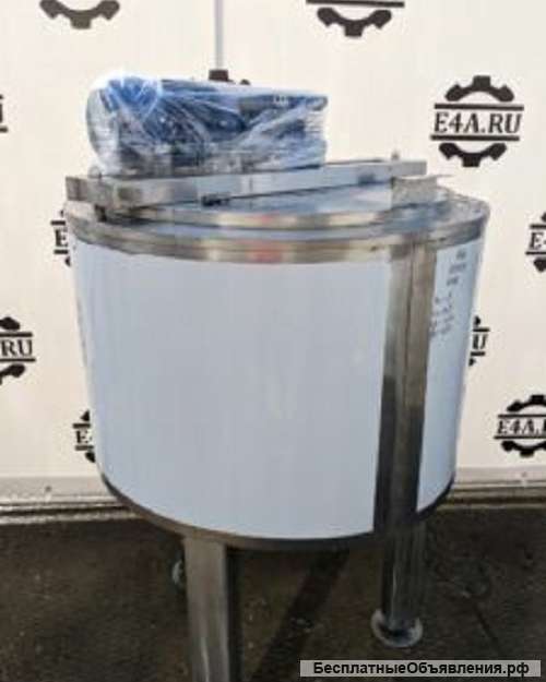 Емкость нержавеющая, объем 0,22 куб.м., рубашка, термос, мешалка, инв 2026