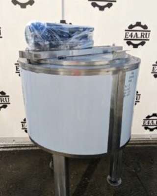 Емкость нержавеющая, объем 0,22 куб.м., рубашка, термос, мешалка, инв 2026