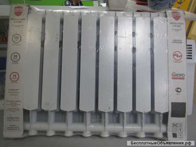 Радиатор Royal Thermo Revolution 500 2.0 - 10 секц.