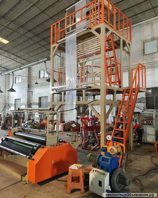 Акция Выдувной экструдер для производства однослойной плёнки SJ-А60-1000