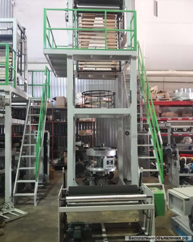 Выдувной экструдер для производства однослойной плёнки SJ- A55-800