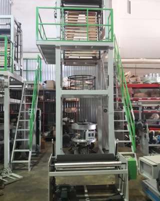 Выдувной экструдер для производства однослойной плёнки SJ- A55-800