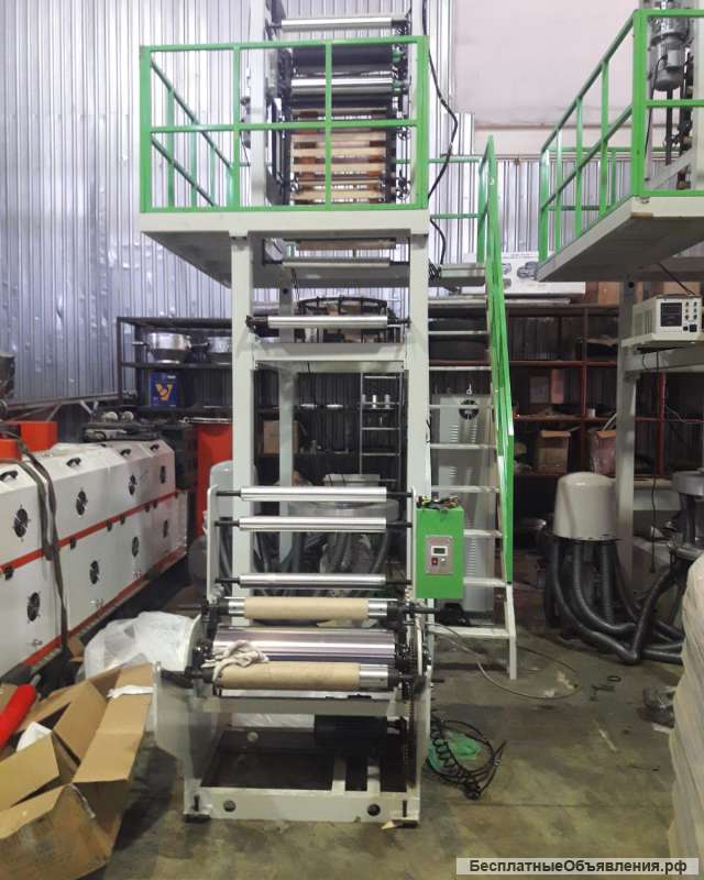 Акция Выдувной экструдер для производства однослойной пленки SJ-A45-500