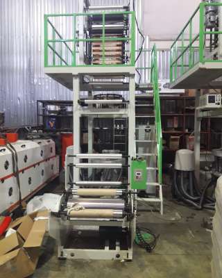 Акция Выдувной экструдер для производства однослойной пленки SJ-A45-500