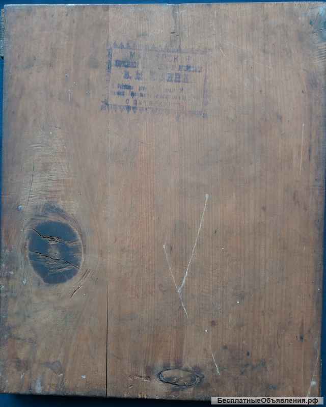 Старинный образ школьного письма (Палех) с изображением избранных святых. XIX век.