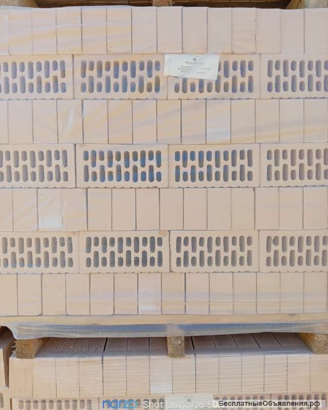 Кирпич рядовой бежевый, красный, цокольный