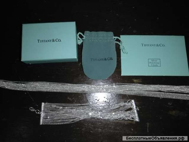 Колье и браслет из серебра 925 пробы