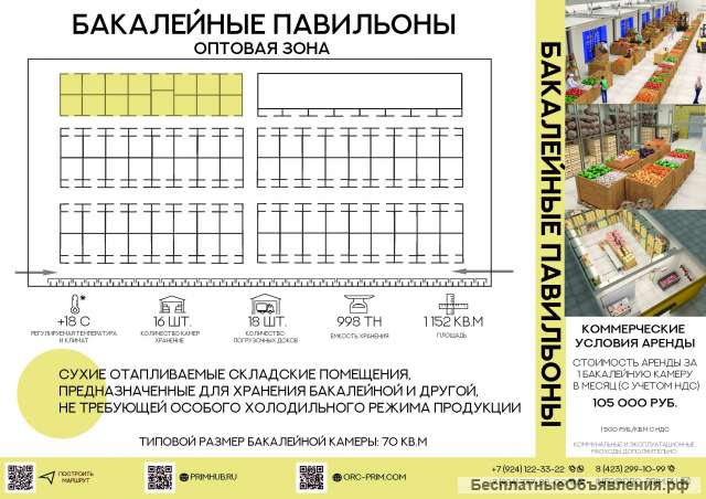 Аренда оптовых и розничных мест в ОРЦ Приморский