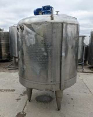 Емкость нержавеющая, объём 1 куб.м., Я1-ОСВ-1, рубашка, термос, мешалка, инв 2186