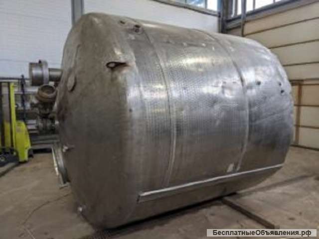 Емкость нержавеющая, объём -10 куб.м., Я1-ОСВ-10, рубашка, термос, мешалка, инв 2159