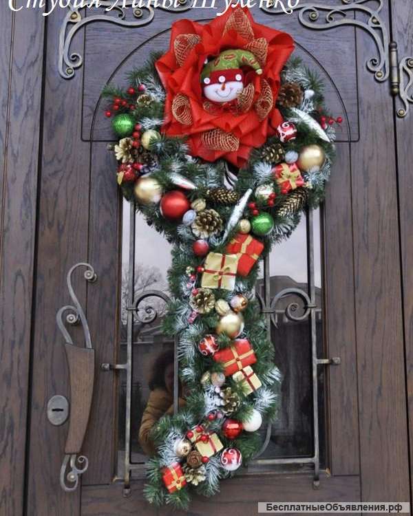 Новогодние гирлянды, композиции, венки Симферополь, Ялта, Алушта, Крым