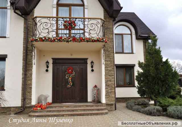 Новогодние гирлянды, композиции, венки Симферополь, Ялта, Алушта, Крым