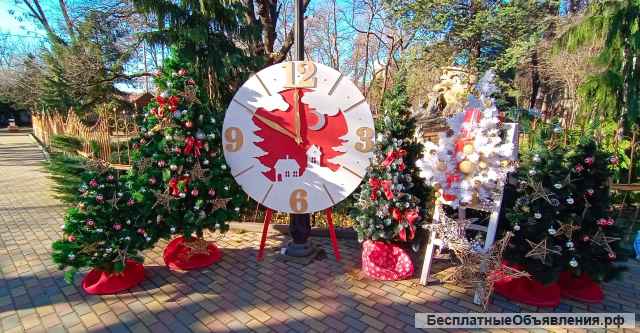 Новогодний декор Крым. Новогоднее оформление интерьеров и витрин, фотозона.