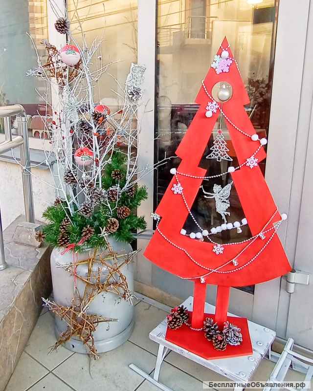 Новогодние фотозоны декорации Часы Симферополь, Ялта, Крым. Прокат, продажа.