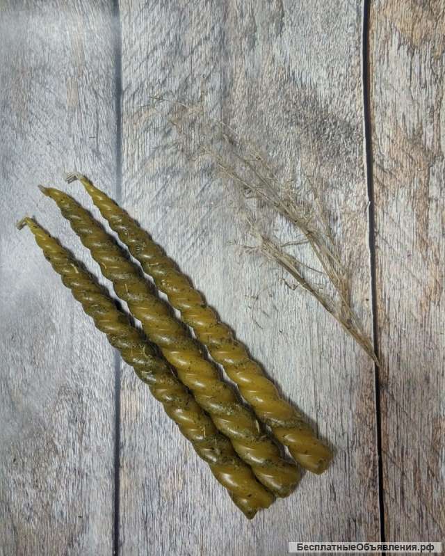 Свеча Скрутка с травами (3шт)