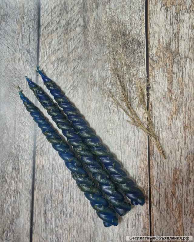 Свеча Скрутка с травами (3шт)