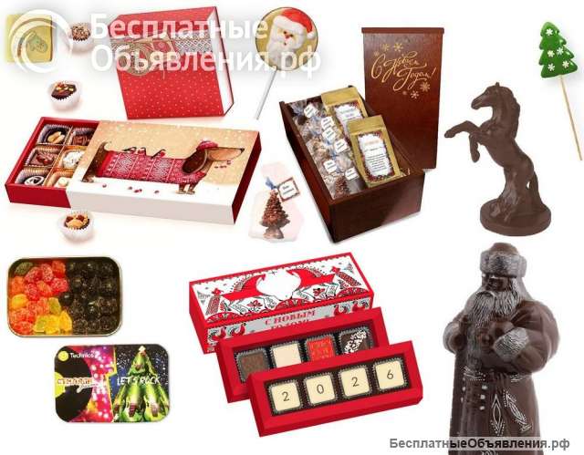 Съедобные подарки с логотипом на Новый год 2026
