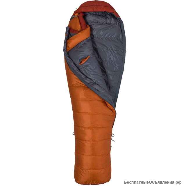 Пуховой спальный мешок Marmot Never Summer. Новый Ультралегкий и ультратеплый пуховый спальник