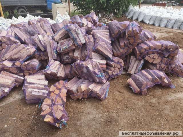 Дрова березовые в мешках