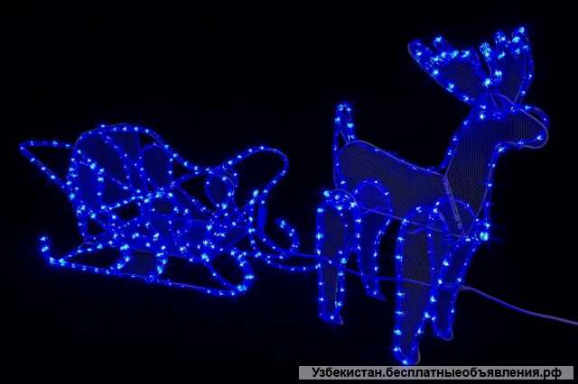 Новогодние светящиеся фигуры. Ташкент