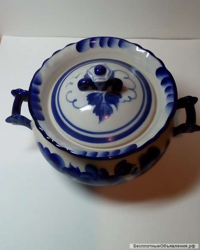 Сахарница гжель