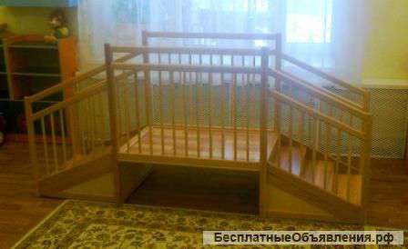 Мостик игровой деревянный для детских садиков и домов ребенка