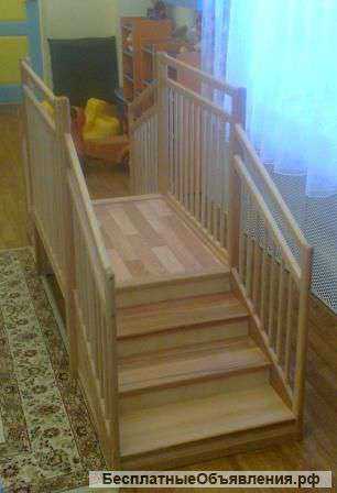 Мостик игровой деревянный для детских садиков и домов ребенка