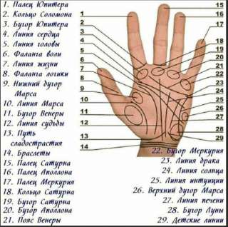 Гадание по руке