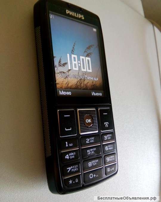 Новый Philips X5500 Black (оригинал, 2-сим. карты)