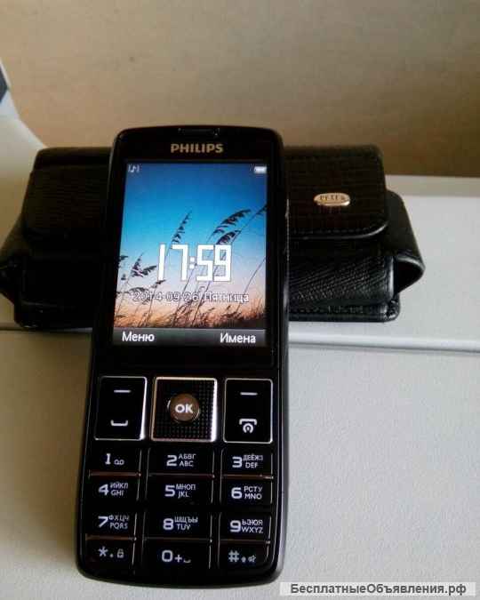 Новый Philips X5500 Black (оригинал, 2-сим. карты)