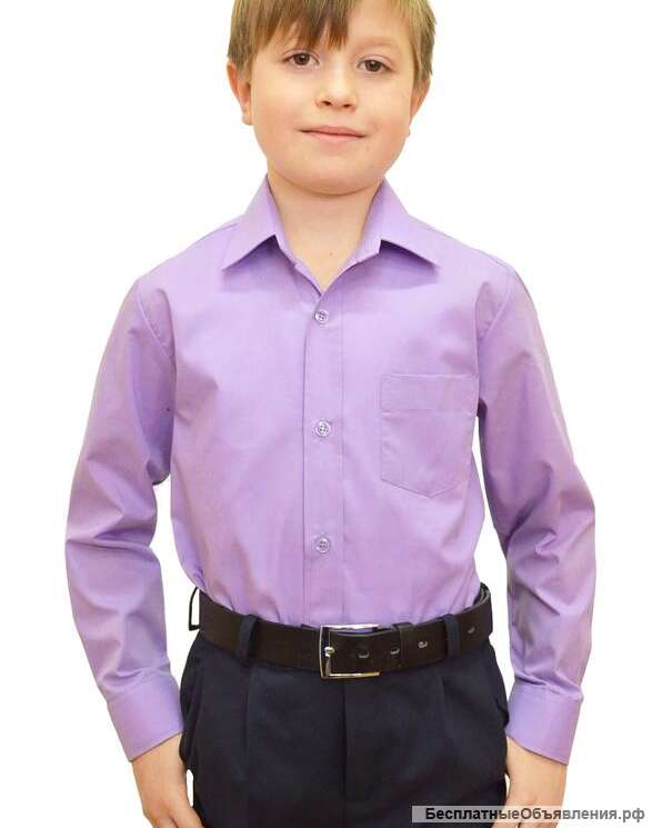 Стильные рубашки мальчика-подростка рукав длинный 38,39 Brostem