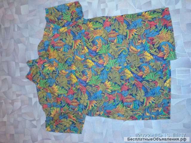 Яркие цветные рубашки рукав короткий 48/168 Италия