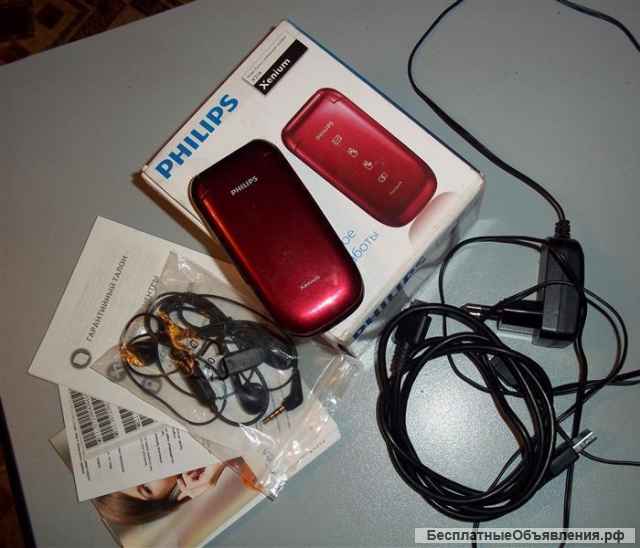 Philips Xenium X216 Dual Red (оригинал, 2-сим)
