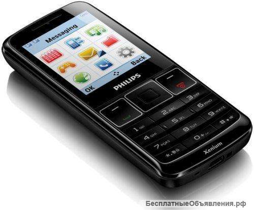 Philips X128 Black (Ростест, оригинал, 2-сим)