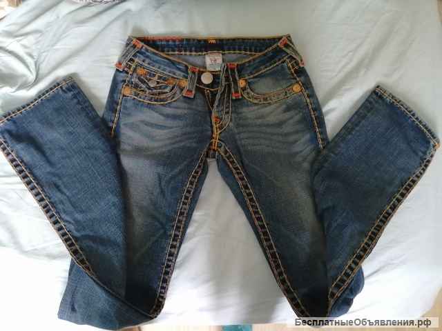 Джинсы True Religion (Оранжевая строчка)