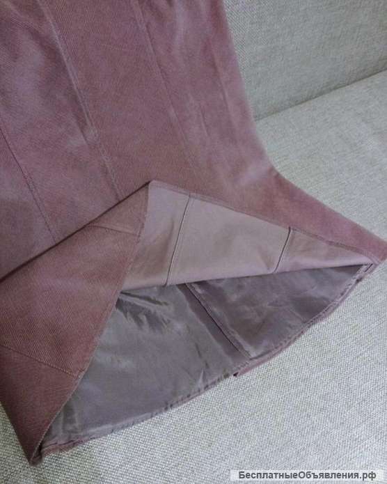 Юбка вельвет, размер 48 (L)