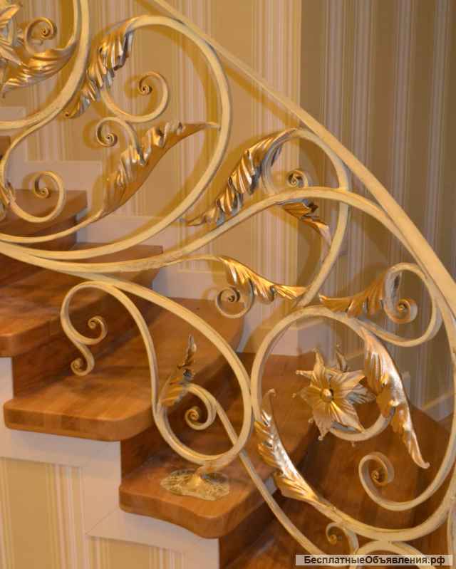 Ковка ручная, кованые лестницы перила балконы беседки навесы перголы мебель