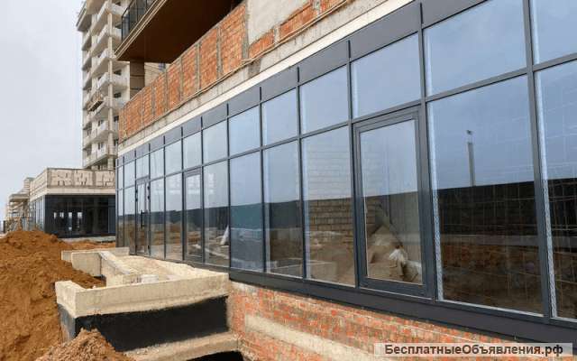 Фасадное остекление из алюминия