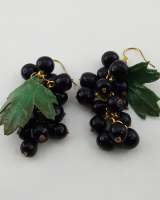 Серьги "Черная смородина"