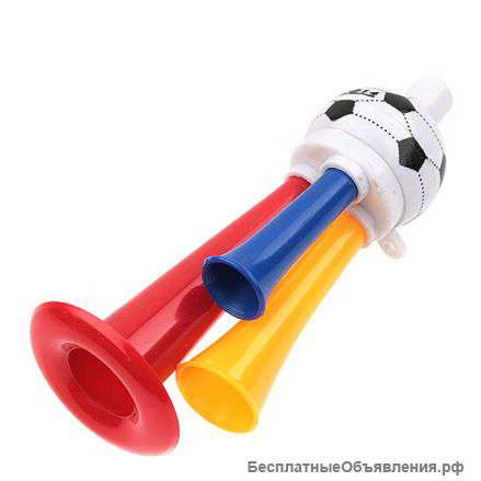 Дудки болельщика под нанесение логотипа оптом от 100штук