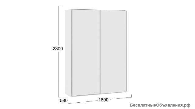 Шкаф-купе 2-х дверный «Траст»