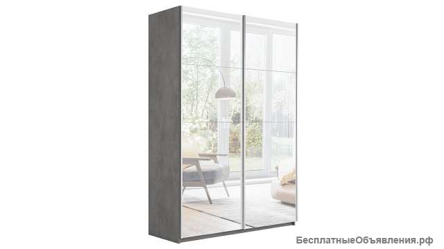 Шкаф-купе 2-х дверный «Траст» (2 зеркала)