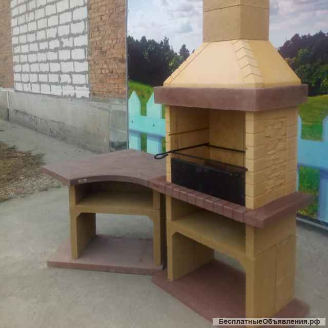 Стол разделочный угловой для участка и беседки