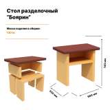 Стол разделочный на участок и в беседку "Боярин"