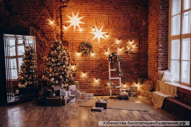 Новогоднее оформление | 3д-фигуры | Иллюминация. Ташкент