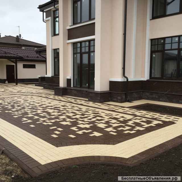 Укладка тротуарной плитки