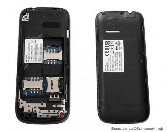 Philips E120 Black (2-сим, Ростест, оригинал)