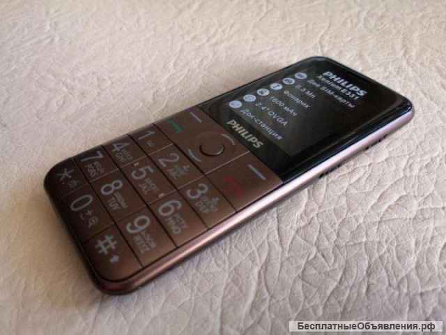 Новый Philips Xenium E331 Brown (полный комплект)